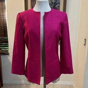 Dana Buchman Raspberry Women's 100% Silk Jacket Size 4